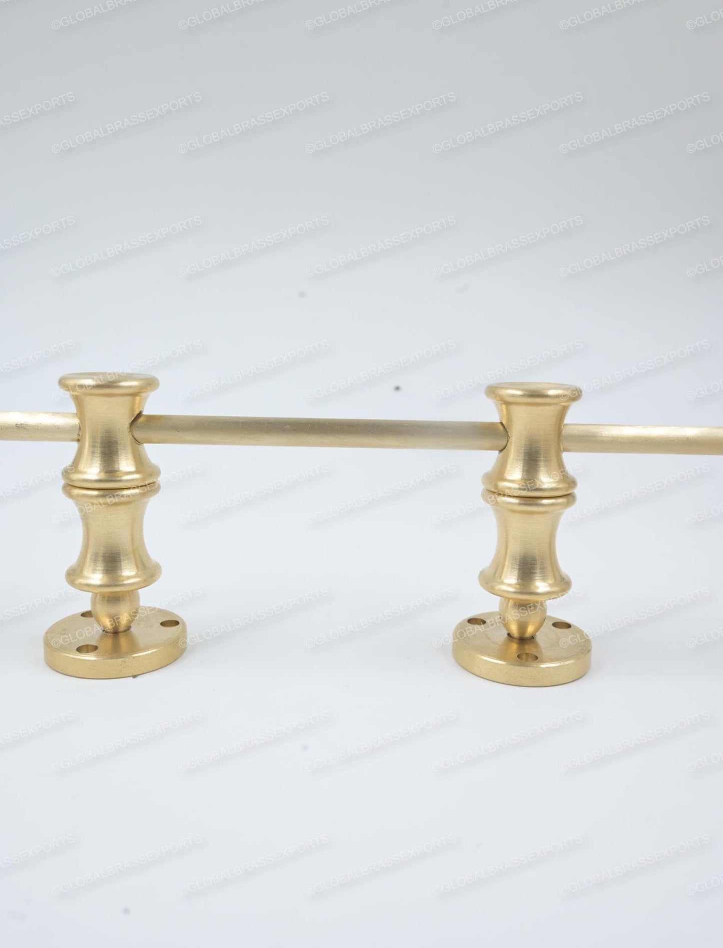Unlacquered/ Lacqured Brass Gallery Rail - Tipping Rail for Shelves - Matt Brushed Finish.