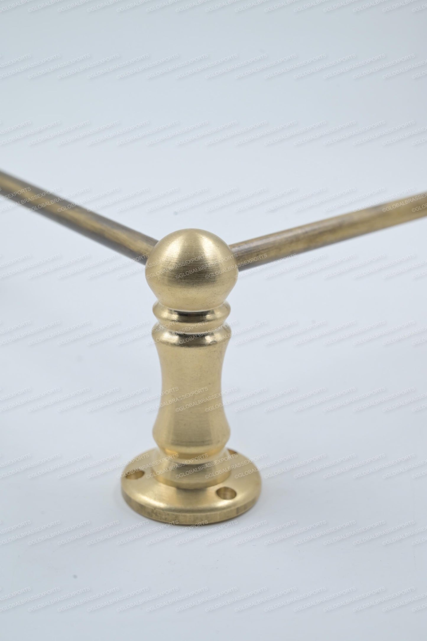 Unlacquered I LAcqured Brass Gallery Rail Tipping Rail for Shelves | Matte Brushed Finish | Solid Brass Shelf Support Bar |