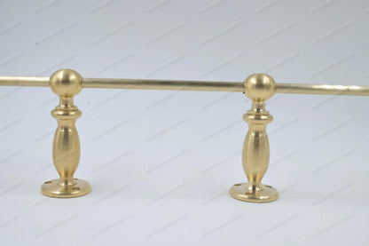 Unlacquered/ Lacqured Brass Gallery Rail - Tipping Rail for Shelves - Matt Brushed Finish.