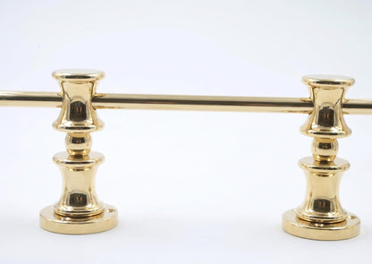 Unlacquered/ Lacqured Brass Gallery Rail - Tipping Rail for Shelves - POLISHED Finish.