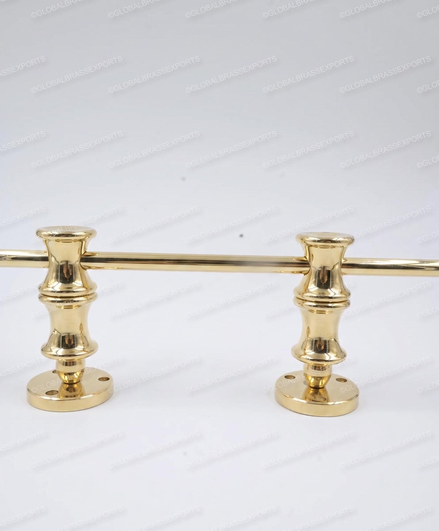 Unlacquered/ Lacqured Brass Gallery Rail - Tipping Rail for Shelves - POLISHED Finish.