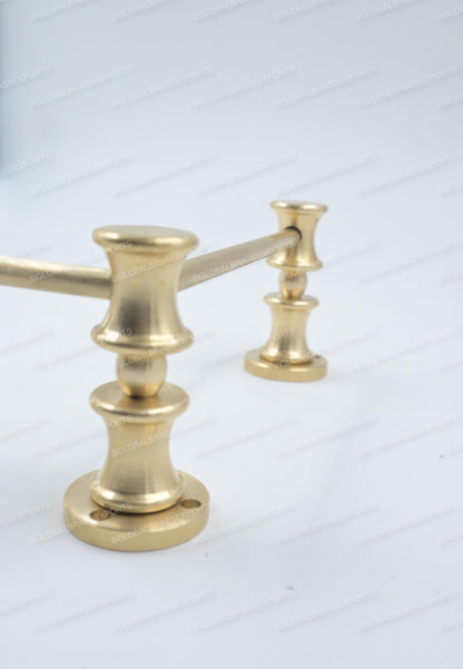 Unlacquered/ Lacqured Brass Gallery Rail - Tipping Rail for Shelves - Matt Brushed Finish.
