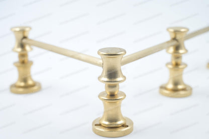 Unlacquered/ Lacqured Brass Gallery Rail - Tipping Rail for Shelves - Matt Brushed Finish.