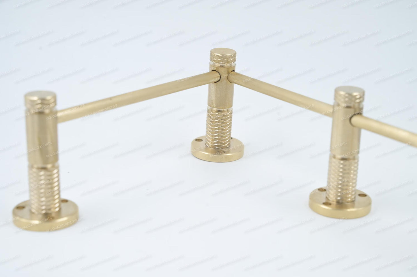 Unlacquered/ Lacqured Brass Gallery Rail - Tipping Rail for Shelves - Matt Brushed Finish.