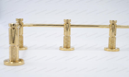Unlacquered/ Lacqured Brass Gallery Rail - Tipping Rail for Shelves - BRASS Polished Finish.