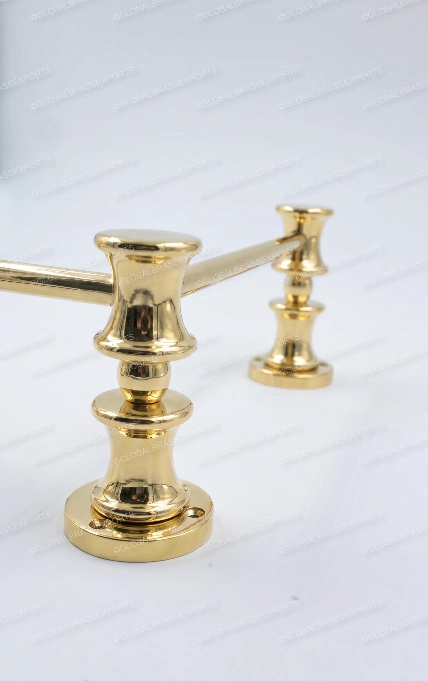 Unlacquered/ Lacqured Brass Gallery Rail - Tipping Rail for Shelves - POLISHED Finish.