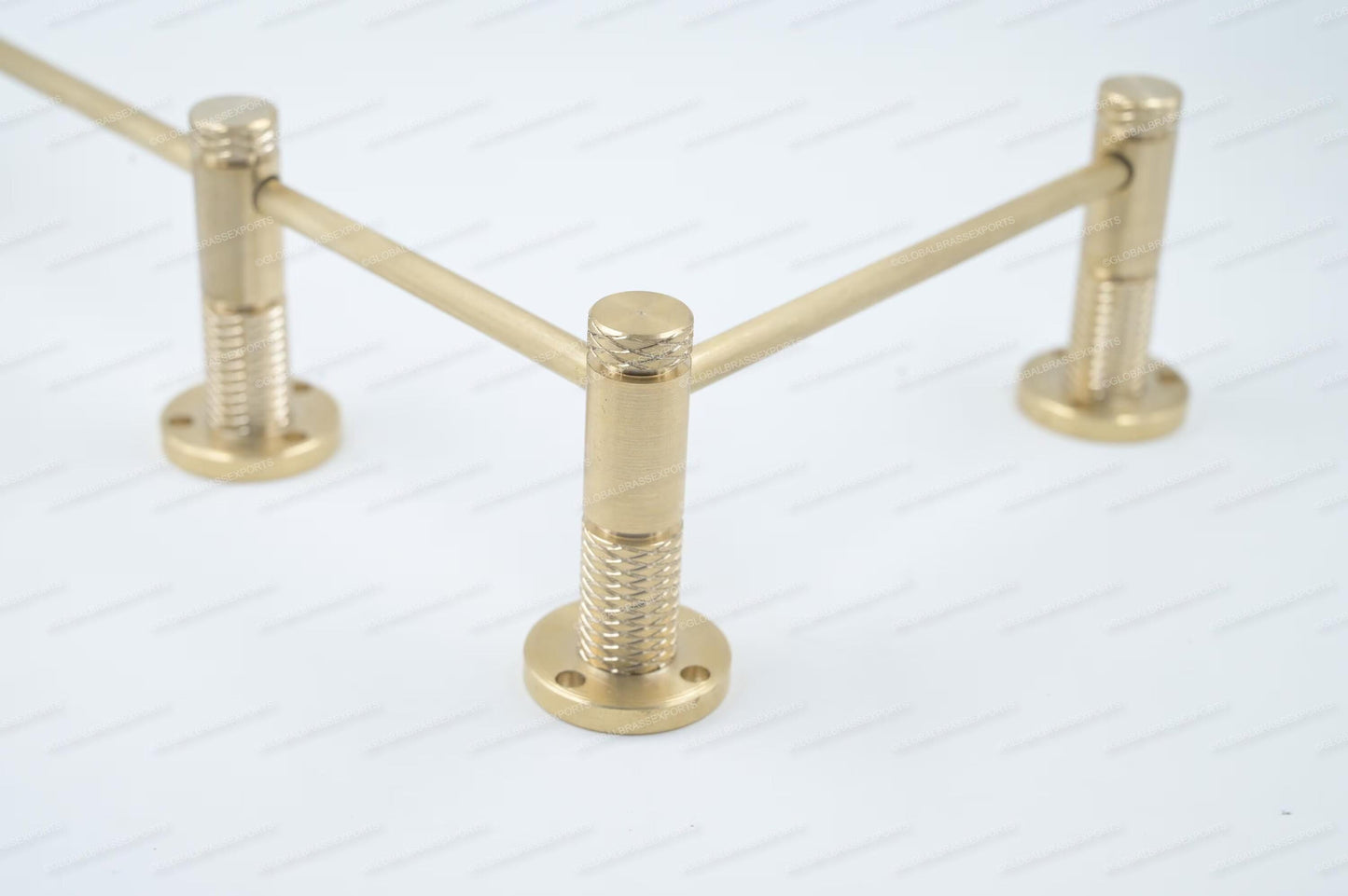 Unlacquered/ Lacqured Brass Gallery Rail - Tipping Rail for Shelves - Matt Brushed Finish.
