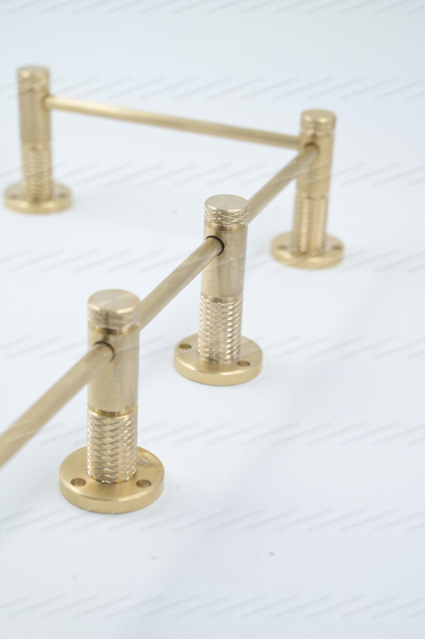 Unlacquered/ Lacqured Brass Gallery Rail - Tipping Rail for Shelves - Matt Brushed Finish.
