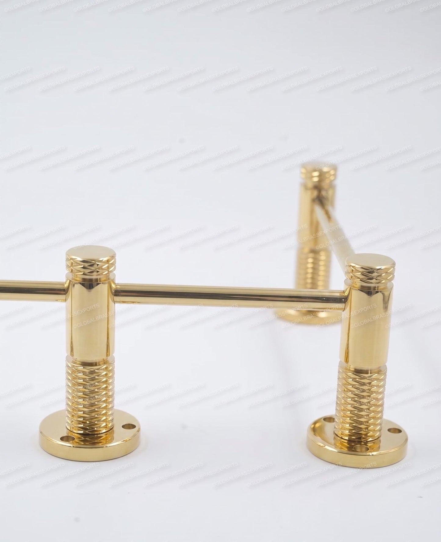 Unlacquered/ Lacqured Brass Gallery Rail - Tipping Rail for Shelves - BRASS Polished Finish.