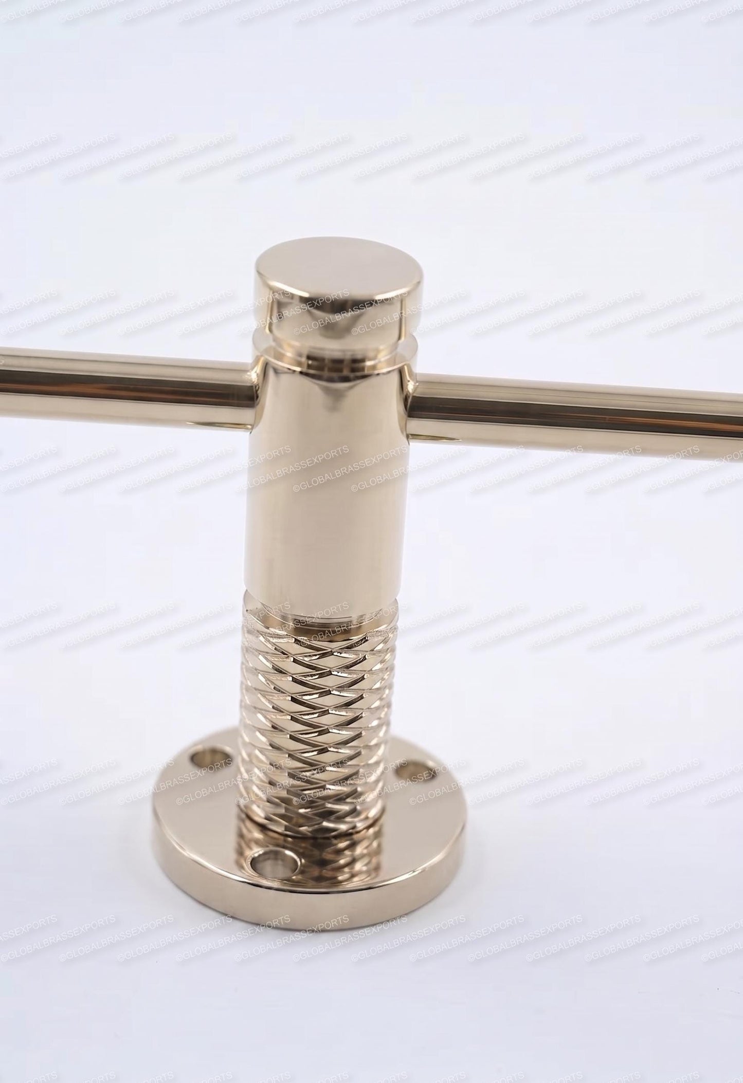 Brass Gallery Rail - Tipping Rail for Shelves - Polished Nickel Finish.