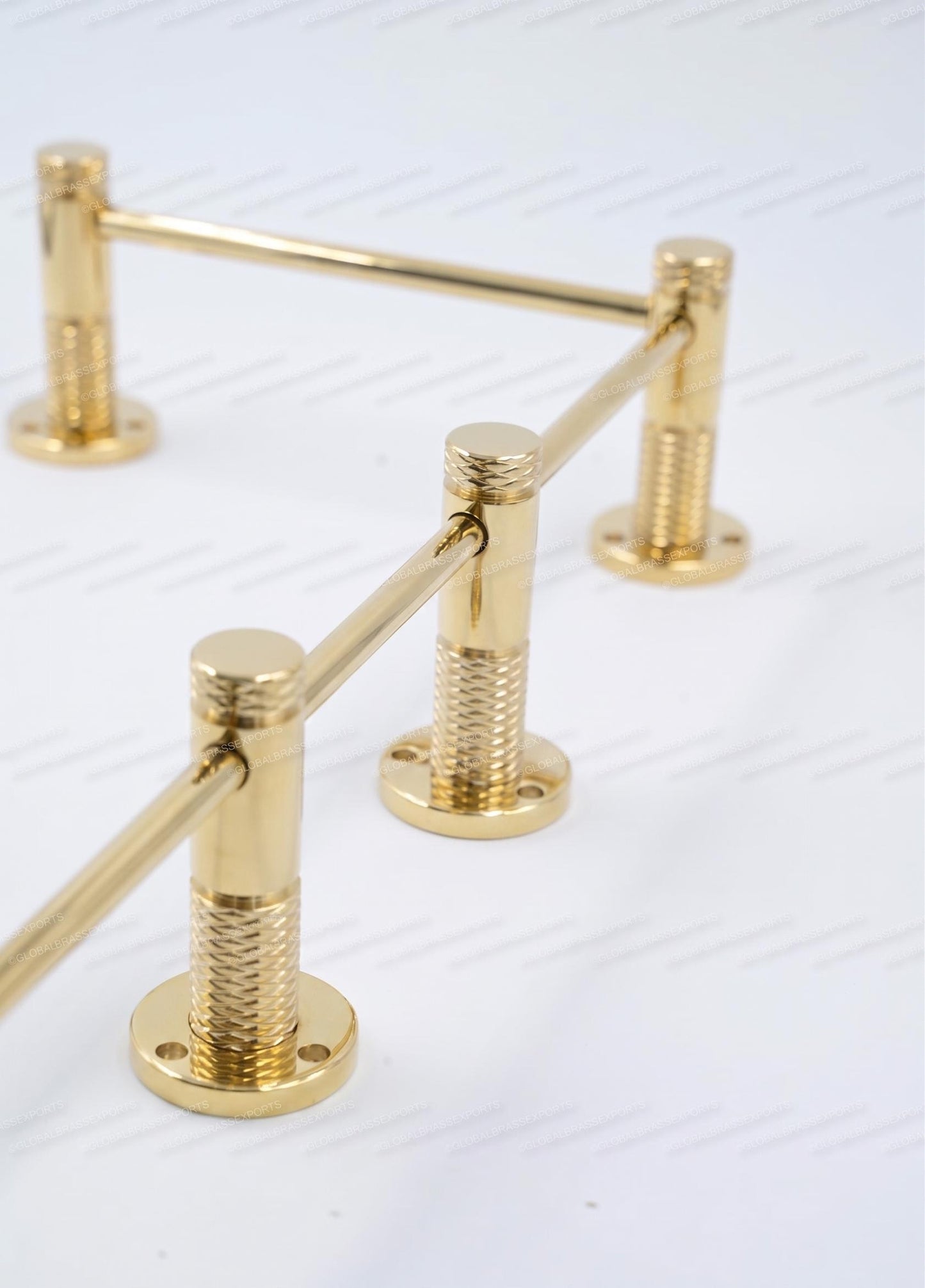 Unlacquered/ Lacqured Brass Gallery Rail - Tipping Rail for Shelves - BRASS Polished Finish.
