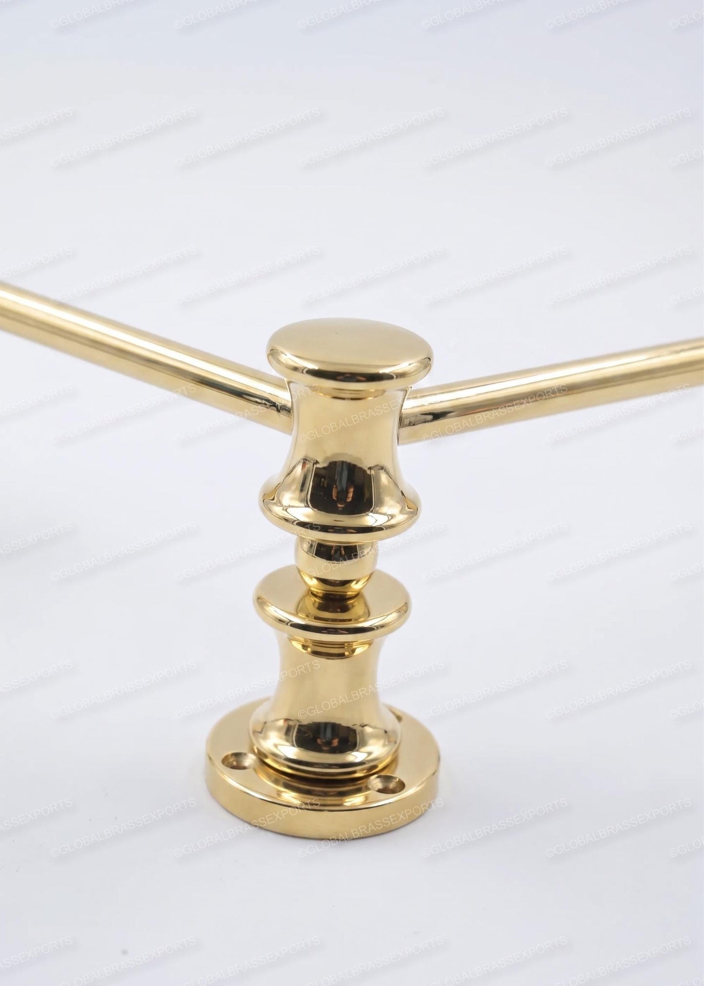 Unlacquered/ Lacqured Brass Gallery Rail - Tipping Rail for Shelves - POLISHED Finish.