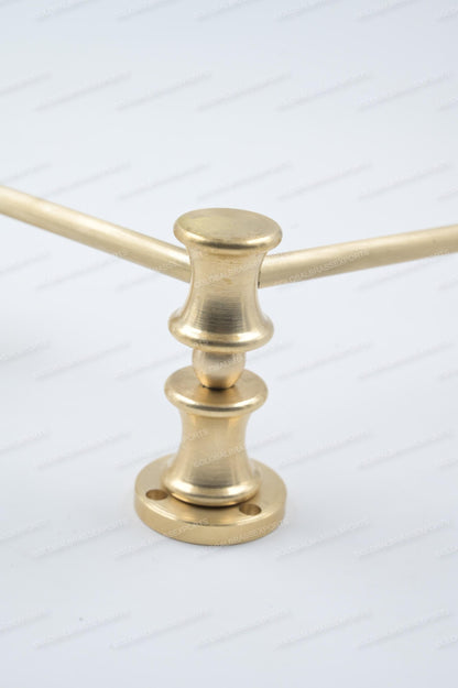 Unlacquered/ Lacqured Brass Gallery Rail - Tipping Rail for Shelves - Matt Brushed Finish.