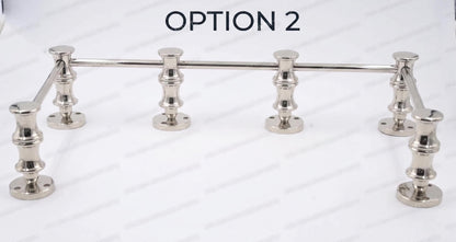 Brass Gallery Rail Tipping Rail Polished Nickel Finish, Adjustable Architectural Fixture, Modern Decorative Shelf Support, USA Shipping
