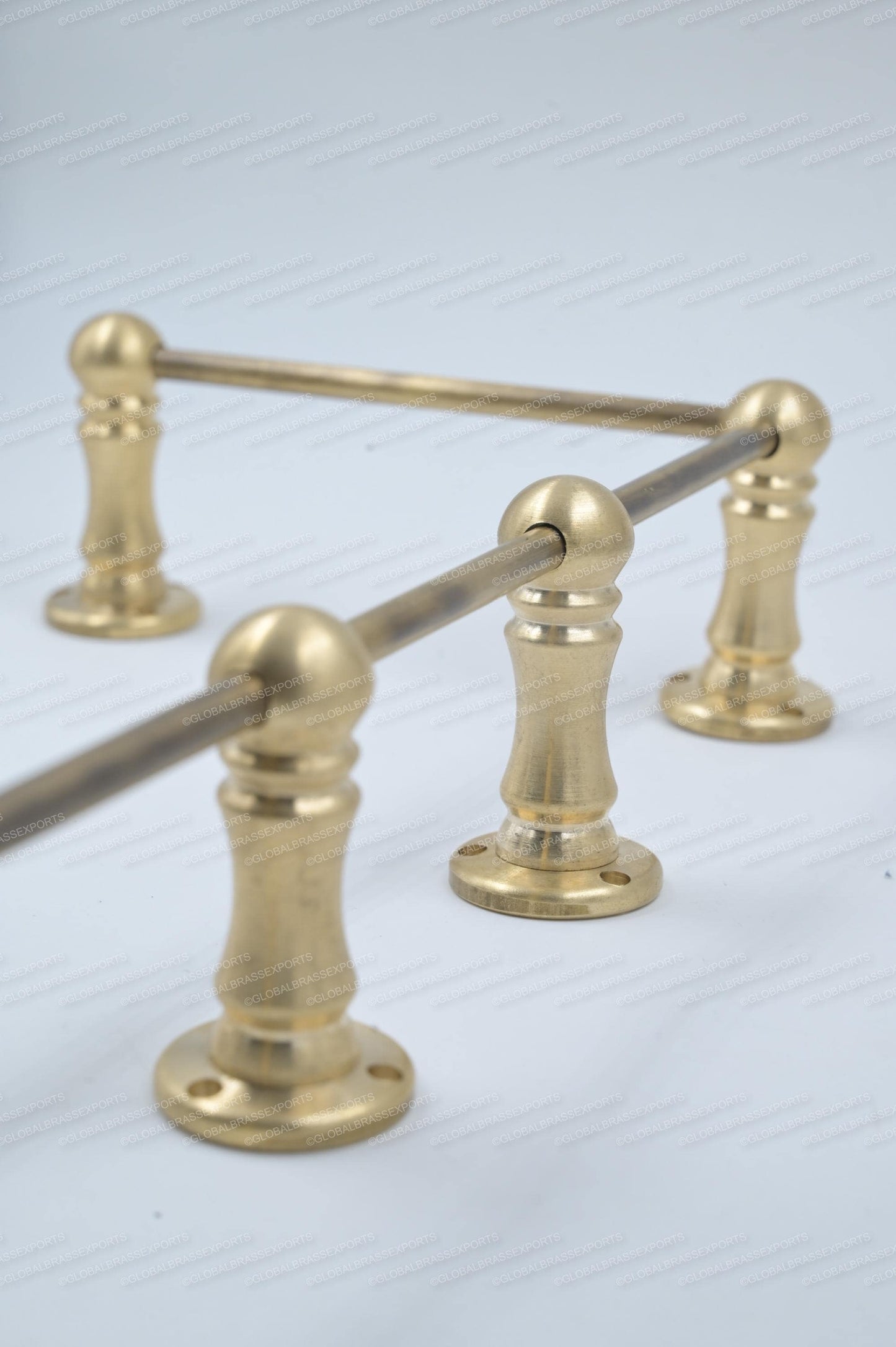 Unlacquered I LAcqured Brass Gallery Rail Tipping Rail for Shelves | Matte Brushed Finish | Solid Brass Shelf Support Bar |