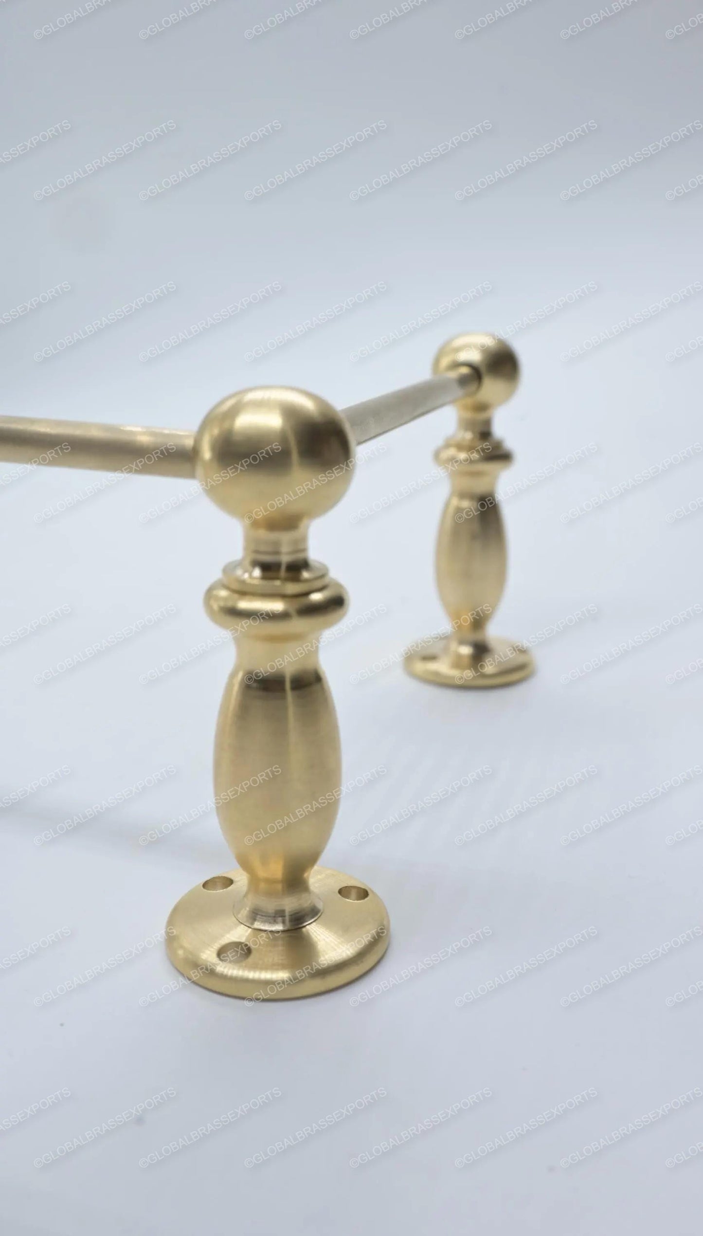 Unlacquered/ Lacqured Brass Gallery Rail - Tipping Rail for Shelves - Matt Brushed Finish.